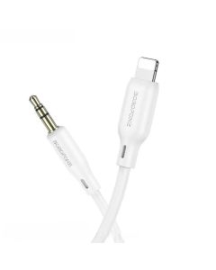 Аудiо-кабель BOROFONE BL18 iP silicone digital audio conversion cable White