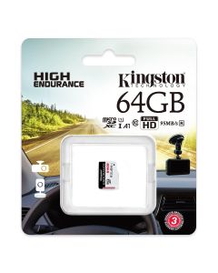 microSDXC (UHS-1 U1) Kingston Endurance 64Gb class 10 А1 (R95MB/s, W30MB/s)