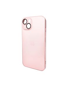 Чохол для смартфона AG Glass Matt Frame Color Logo for Apple iPhone 14 Chanel Pink