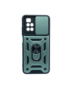 Чохол Armor Camshield Case для Xiaomi Redmi 10/Note 11 4G with Ring Green with Camera Lens