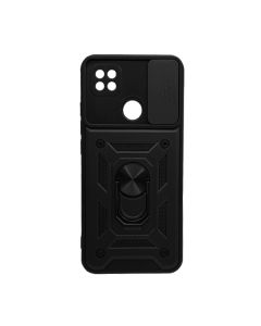 Чохол Armor Camshield Case для Xiaomi Redmi 9c/10a with Ring Black with Camera Lens