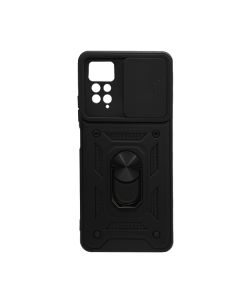 Чохол Armor Camshield Case для Xiaomi Redmi Note11 Pro/ 5G/Note 12 Pro 4G with Ring Black with Camera Lens