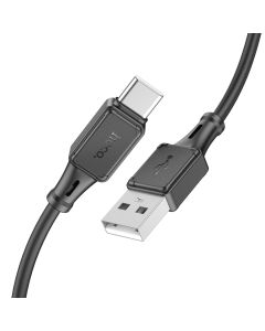 Кабель HOCO X101 Assistant silicone charging data cable Type-C Black