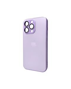 Чохол для смартфона AG Glass Matt Frame Color Logo for Apple iPhone 13 Pro Light Purple