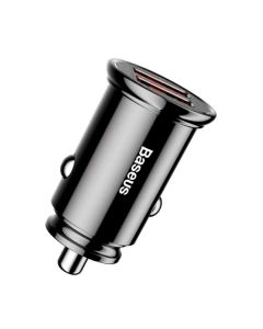 АЗП Baseus USB Car Charger Circular Plastic USB 3.0 30W Black (CCALL-YD01)