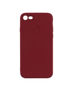 Чехол накладка Carbon для iPhone 7/8/SE 2020 Red