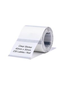Етикетки NIIMBOT T40*30-230 Clear для B1/B21/B3S (A2G88318801)