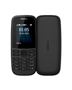 Nokia 105 Single Sim 2019 Black (16KIGB01A13)