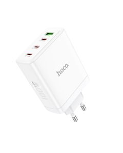 Мережевий зарядний пристрій HOCO N31 Leader PD100W four-port(3C1A) fast charger White