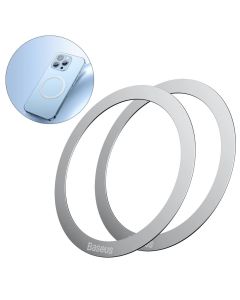 Магнітна пластина Baseus Halo Series Magnetic Metal Ring（2pcs/pack）Silver