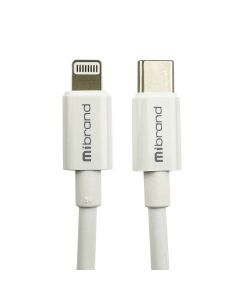 Кабель Mibrand MI-17 Flexible Charging Line Type-C for Lightning 5A 1m White