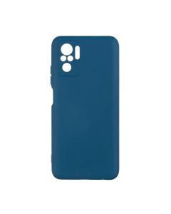 Чехол Original Soft Touch Case for Xiaomi Poco M5S Dark Blue with Camera Lens