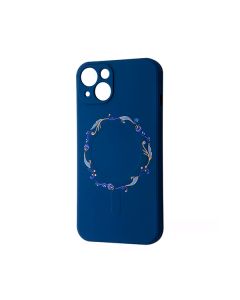 Чохол Wave Minimal Art Case для Apple iPhone 13/14 with MagSafe Blue/Wreath