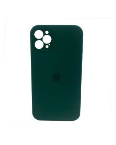 Чохол Soft Touch для Apple iPhone 12/12 Pro Dark Olive with Camera Lens Protection Square