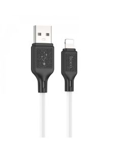 Кабель HOCO X90 Cool silicone charging data cable for iP White