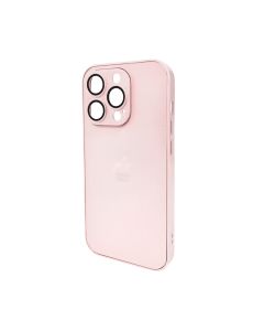 Чохол для смартфона AG Glass Matt Frame Color Logo for Apple iPhone 15 Pro Chanel Pink