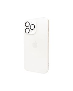 Чохол для смартфона AG Glass Matt Frame Color Logo for Apple iPhone 11 Pro Max Pearly White