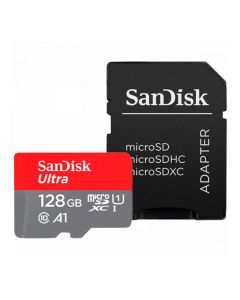 microSDXC (UHS-1) SanDisk Ultra 128Gb class 10 A1 (140Mb/s) (adapter SD)