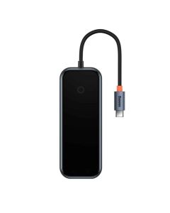 USB-хаб Baseus AcmeJoy 4-Port Type-C HUB Adapter（Type-C to USB3.0*3+Type-C PD&amp;Data *1）Dark Gray