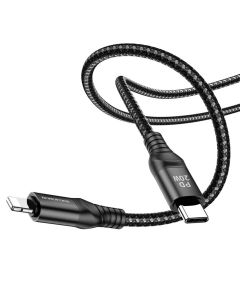 Кабель BOROFONE BX56 Delightful PD charging data cable for iP Black