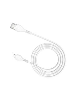 Кабель HOCO X37 USB to Micro 2.4A, 1m, PVC, PVC connectors, White