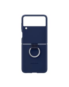 Чехол Samsung Galaxy Z Flip 3 Silicone Cover with Ring Navy (EF-PF711TNEGRU)