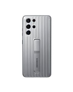 Чехол накладка Samsung G998 Galaxy S21 Ultra Protective Standing Cover Light Gray (EF-RG998CJEG)
