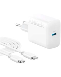 СЗУ Anker PowerPort 20W USB-C + USB-C cable White (B2347G21)