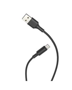 Кабель HOCO X25 USB to Type-C 2A, 1m, PVC, PVC connectors, Black