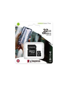 microSDHC (UHS-1) Kingston Canvas Select Plus 32Gb class 10 А1 (R-100MB/s) (adapter SD)