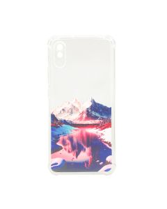 Чохол Wave Above Case для Xiaomi Redmi 9a Clear Rose Vallery with Camera Lens