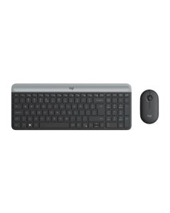 Комплект (клавіатура, мишка) бездротовий Logitech MK470 Graphite USB (920-009204)