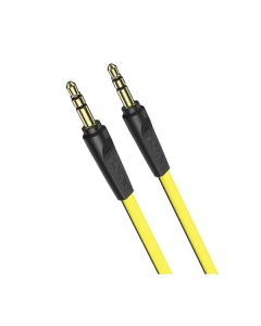 Аудіо кабель 3.5mm - 3.5 mm Borofone BL6 1m Black/Yellow