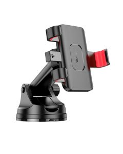 Тримач для мобільного HOCO H22 Dragon automatic clamping car holder(center console) Red Black