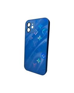 Чохол для смартфона AG Glass Gradient LV Frame for Apple iPhone 12 Navy Blue