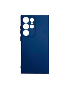 Чехол Original Soft Touch Case for Samsung S23 Ultra/S918 Midnight Blue with Camera Lens