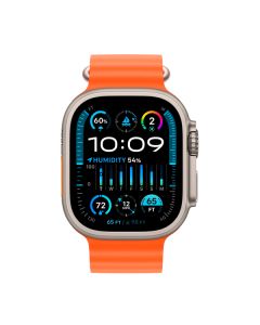 Смарт-годинник Apple Watch Ultra 2 Cellular 49mm Titanium/Orange Ocean Band (MREH3) українська версія