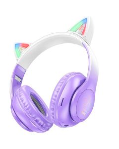 Bluetooth Навушники Hoco W42 Cat ear kids Purple