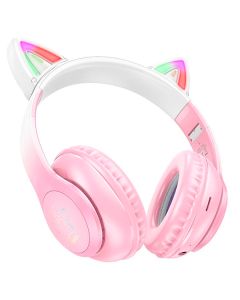 Bluetooth Наушники Hoco W42 Cat ear kids Pink