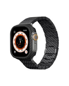 Ремінець Pitaka Carbon Fiber Watch Band Modern Black/Grey for Apple Watch 49/45/44mm (AWB2307)