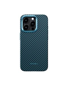 Чохол Pitaka iPhone 15 Pro Case with MagSafe Black/Blue (KI1508PPA)