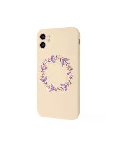 Чехол Wave Minimal Art Case для Apple iPhone 12 with MagSafe Pink Sand/Wreath