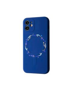 Чохол Wave Minimal Art Case для Apple iPhone 12 with MagSafe Blue/Wreath
