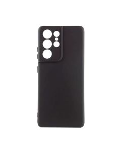 Чехол Original Soft Touch Case for Samsung S22 Ultra/S908 Black with Camera Lens