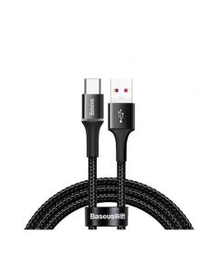 Кабель Baseus Halo Data Cable USB Type-C 3A 1m Black (CATGH-B01)