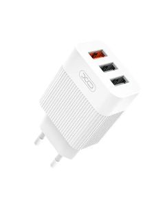 СЗУ XO L72 30W (18W/1USB + 2.4A/2 USB) + Type-C Cable White