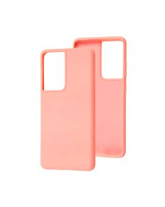 Чохол Original Silicon Case Samsung S21 Ultra/G998 Pink Sand