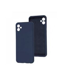Чехол Original Soft Touch Case for Samsung A04e-2022/A042 Dark Blue with Camera Lens