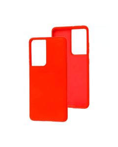 Original Silicon Case Samsung S21 Ultra/G998 Red