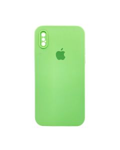 Чехол Soft Touch для Apple iPhone X/XS Mint with Camera Lens Protection Square
